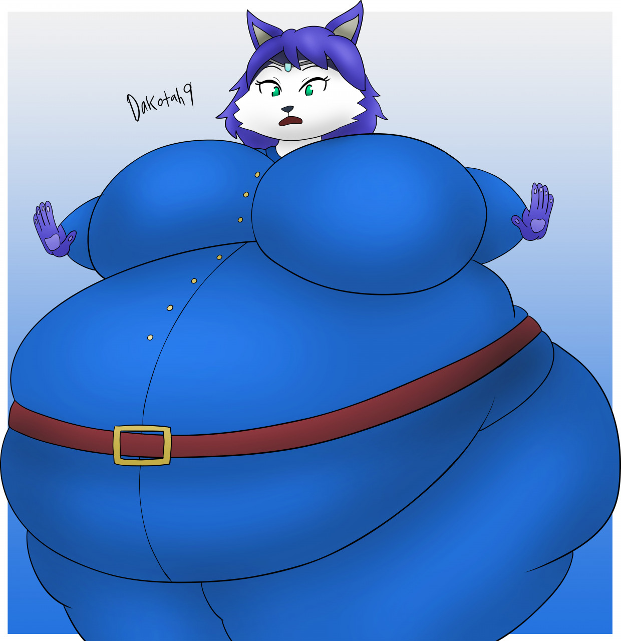 Krystal Blueberry Inflation Part 2/3 by Dakotah9 -- Fur Affinity [dot] net